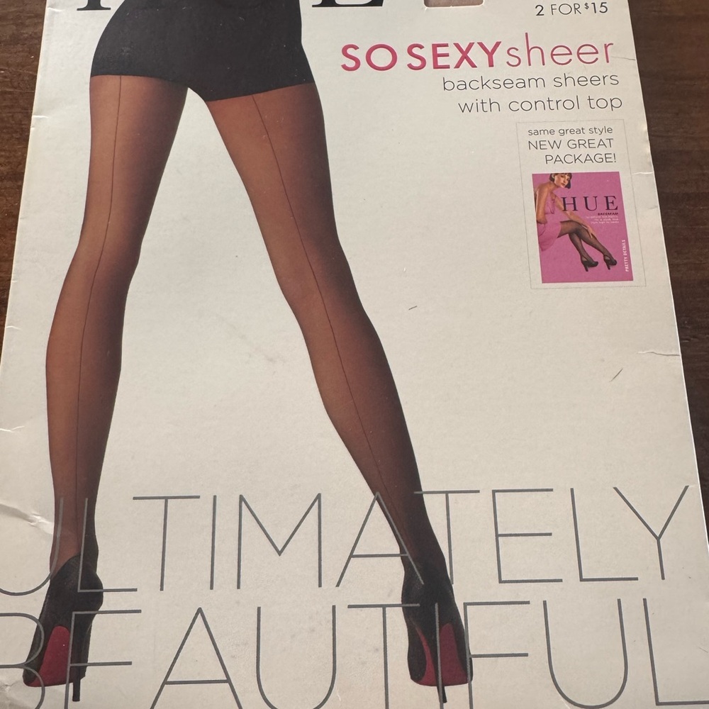 HUE So Sexy Sheer Backseam Hosiery multiple pairs and sizes each $7